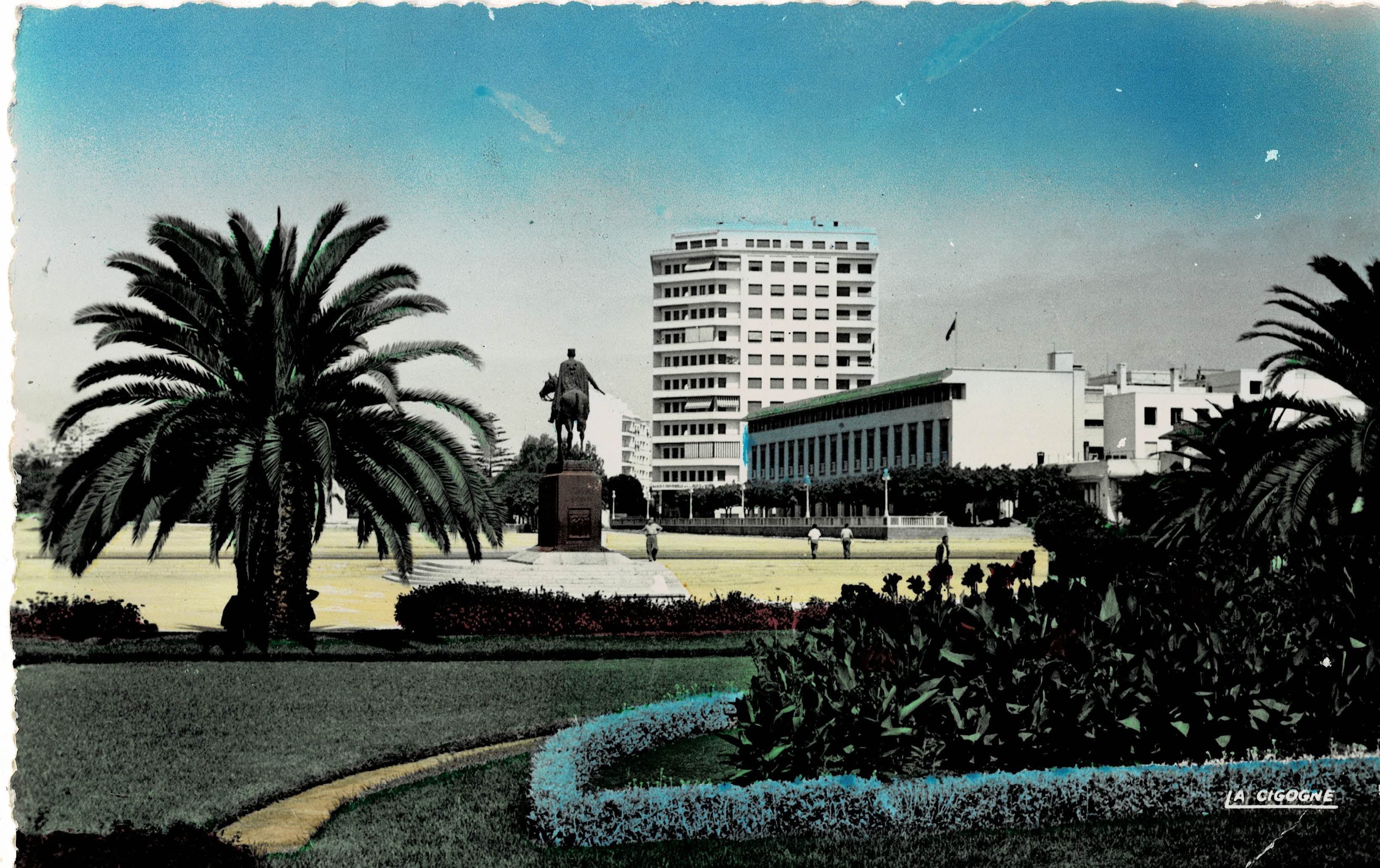POSTAL DE CASABLANCA. LA PLACE LYAUTEY.