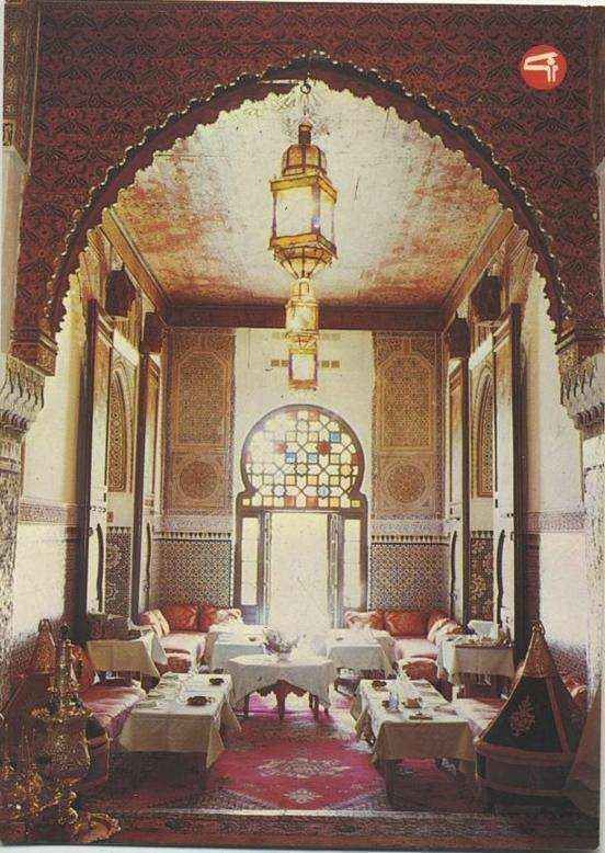 POSTAL DE FES. MARRUECOS. SALON MAROCAINE L'HOTEL JAMAI