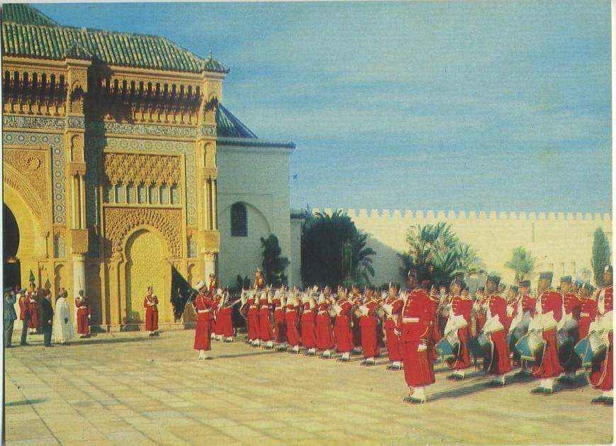POSTAL DE RABAT. MARRUECOS. LA MUSIQUE DE LA GARDE ROYALE