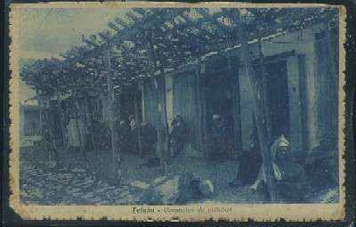 POSTAL DE MARRUECOS TETUAN COMERCIOS DE CHILABAS