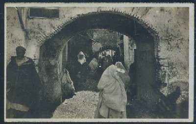 POSTAL DE MARRUECOS TETUAN  CALLE TIPICA