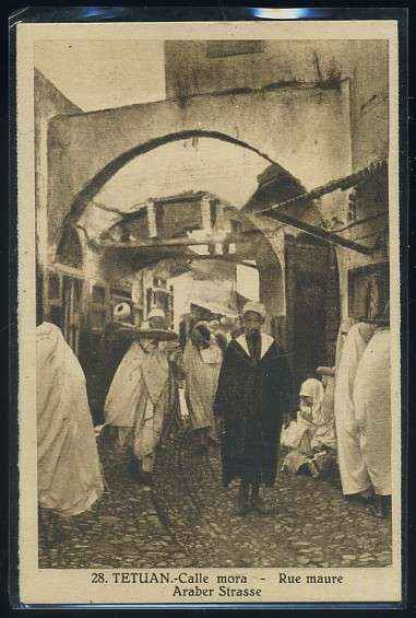 POSTAL DE MARRUECOS TETUAN Nº 28 CALLE MORA
