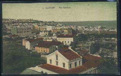 POSTAL DE MARRUECOS TANGER Nº 3 VUE GENERALE