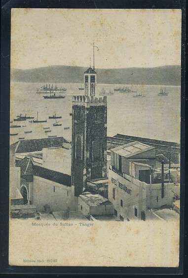 POSTAL DE MARRUECOS TANGER MOSQUEE DU SULTAN