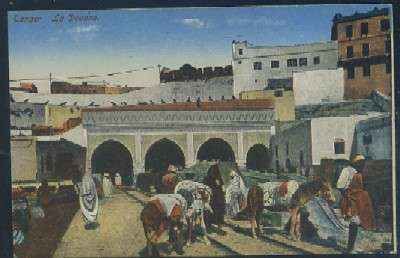 POSTAL DE MARRUECOS TANGER LA DOUANE