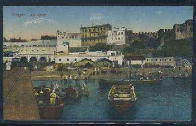 POSTAL DE MARRUECOS TANGER LE QUAI