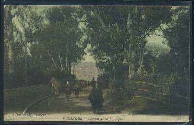 POSTAL DE MARRUECOS TANGER Nº 9 CHEMIN DE LA MONTAGNE