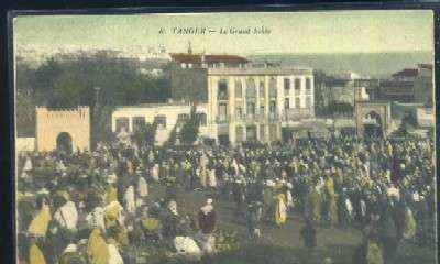POSTAL DE MARRUECOS TANGER Nº 6 LE GRAND SOKKO