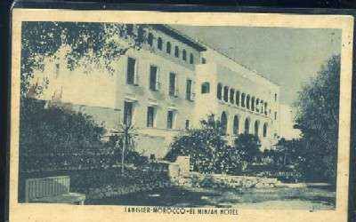 POSTAL DE MARRUECOS TANGER EL MINZAH HOTEL