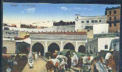POSTAL DE MARRUECOS TANGER LA DOUANE
