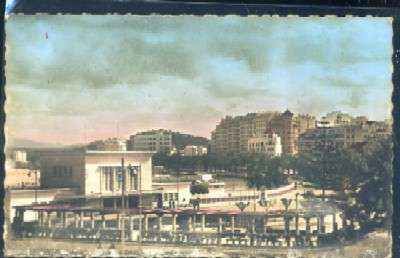 POSTAL DE MARRUECOS TANGER Nº 490 LA GARE
