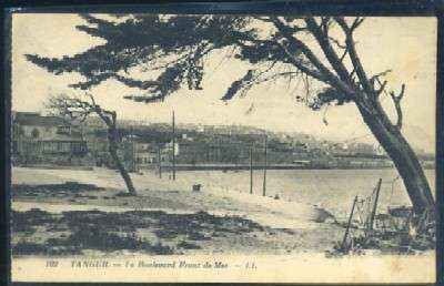 POSTAL DE MARRUECOS TANGER Nº 109 LE BOULEVARD FRONT DE MER