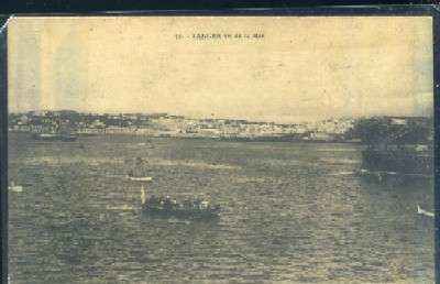 POSTAL DE MARRUECOS TANGER Nº 59 VU DE LA MER