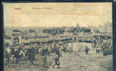 POSTAL DE MARRUECOS TANGER THE SOCO. MARKET.