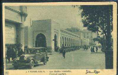 POSTAL DE MARRUECOS CASABLANCA Nº 3 LES HALLES CENTRALES - CENTRAL MARKET