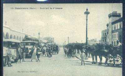 POSTAL DE MARRUECOS CASABLANCA Nº 119 BOULEVARD DU 4 ZOUAVES