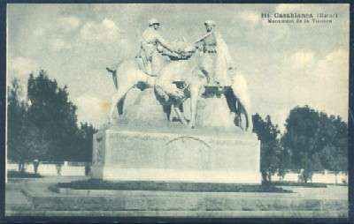 POSTAL DE MARRUECOS CASABLANCA - MONUMENT DE LA VICTOIRE