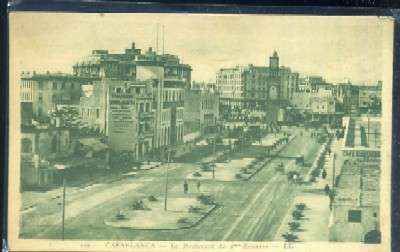 POSTAL DE MARRUECOS CASABLANCA Nº 109 BOULEVARD DU 4 ZOUAVES