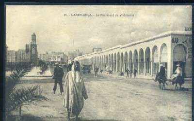 POSTAL DE MARRUECOS CASABLANCA Nº 66 LE BOULEVARD DU 4 ZOUAVES