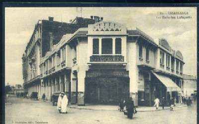 POSTAL DE MARRUECOS CASABLANCA Nº 80 LES GALERIES LAFAYETTE