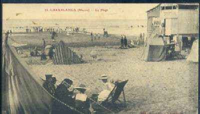 POSTAL DE MARRUECOS CASABLANCA Nº 74 LA PLAGE