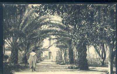 POSTAL DE MARRUECOS CASABLANCA Nº 13 LE JARDIN DE LA SUBDIVISION