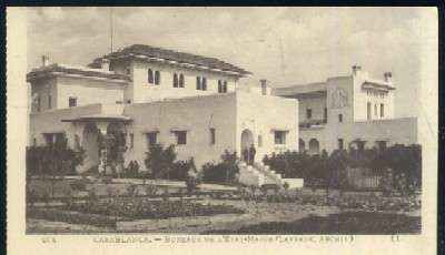 POSTAL DE MARRUECOS CASABLANCA Nº 204 BUREAUX DE L' ETAT - MAJOR ( LAPRADE, ARCHIT )