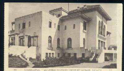 POSTAL DE MARRUECOS CASABLANCA Nº 99 LE CERCLE MILITAIRE ( BOYER ET LAPRADE, ARCHIT )