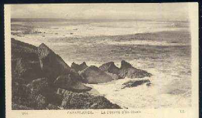 POSTAL DE MARRUECOS CASABLANCA Nº 244 LA POINTE D'EL - HANK