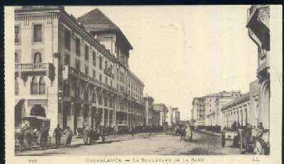 POSTAL DE MARRUECOS CASABLANCA Nº 169 LE BOULEVARD DE LA GARE