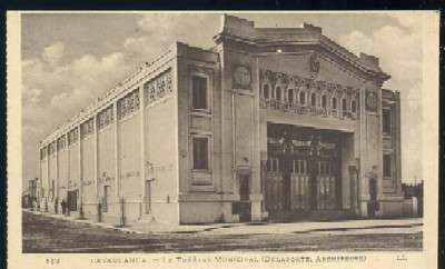POSTAL DE MARRUECOS CASABLANCA Nº 112 LE THEATRE MUNICIPAL