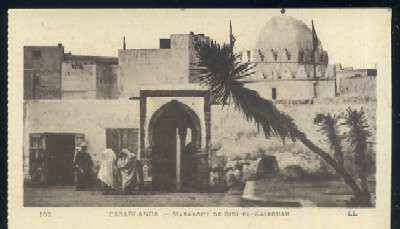 POSTAL DE MARRUECOS CASABLANCA Nº 102 MARABOUT DE SIDI - EL - KAIROUAN