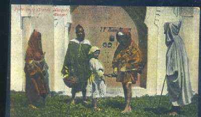 POSTAL DE MARRUECOS - TANGER PORTE DE LA GRANDE MOSQUEE