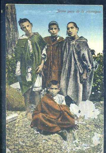 POSTAL DE MARRUECOS - JEUNE GENS DE LA MONTAGNE