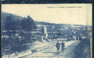 POSTAL DE MARRUECOS - TETUAN LA AGUADA Y LA CARRETERA DE TANGER