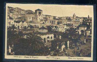 POSTAL DE MARRUECOS - TETUAN. PLAZA DE ESPAÑA