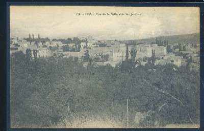POSTAL DE MARRUECOS - FEZ. VUE DE LA VILLE AVEC LES JARDINS Nº 176