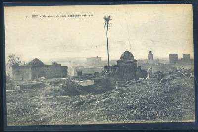 POSTAL DE MARRUECOS - FEZ. MARABOUT DE SIDI BOUBQUER-BELARABI Nº 9