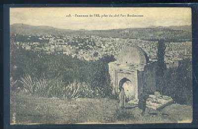 POSTAL DE MARRUECOS - FEZ. PANORAMA DE FEZ. PRISE DU COTE FORT BORDONNEAU Nº 218