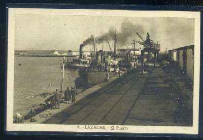 POSTAL DE MARRUECOS - LARACHE Nº 21 EL PUERTO