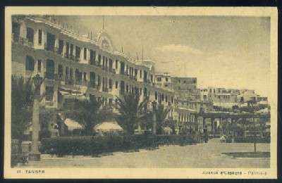 POSTAL DE MARRUECOS - Nº 10 TÁNGER. AVENIDA ESPAÑA, PALMERAS