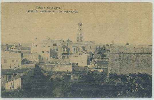POSTAL DE MARRUECOS. LARACHE. COMANDANCIA DE INGENIEROS
