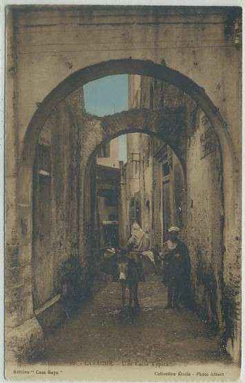 POSTAL DE MARRUECOS. LARACHE. UNA CALLE TIPICA Nº 10