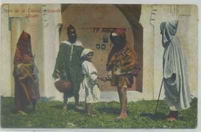 POSTAL DE MARRUECOS. TANGER. PORTE DE LA GRANDE MOSQUÉE