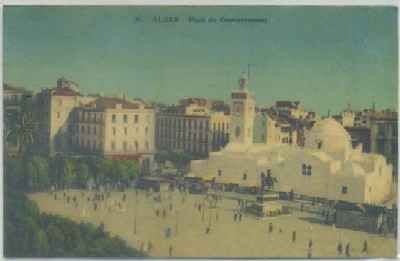 POSTAL DE ARGELIA. ALGER Nº 36. PLACE DU GOUVERNEMENT