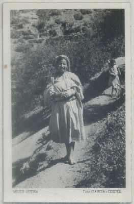 POSTAL DE MARRUECOS. MUJER RIFEÑA
