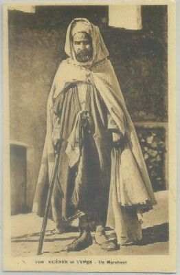 POSTAL DE MARRUECOS. SCENES ET TYPES. UN MARABOUT