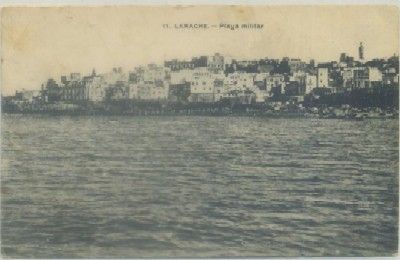 POSTAL DE MARRUECOS. LARACHE. PLAYA MILITAR Nº 11