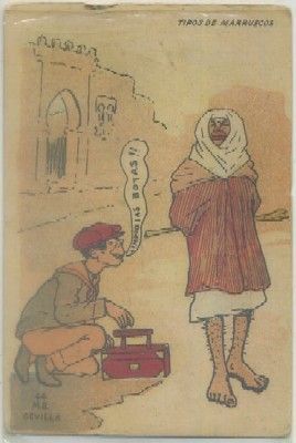 POSTAL DE MARRUECOS. TIPOS DEL PAIS. HUMORISTICA Nº 44