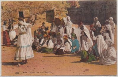 POSTAL DE AFRICA. DANCE DES OULED-NAFLS